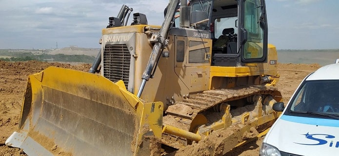 Установка ГЛОНАСС/GPS на SHANTUI SD26C3